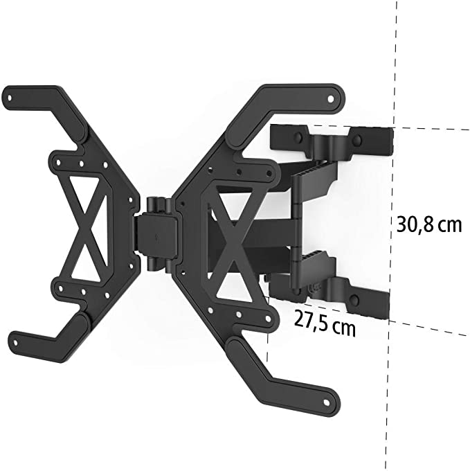 Hama 118064 FULLMOTION "Ultraslim" TV Wall Bracket, 600x400, 191 cm (75"), black