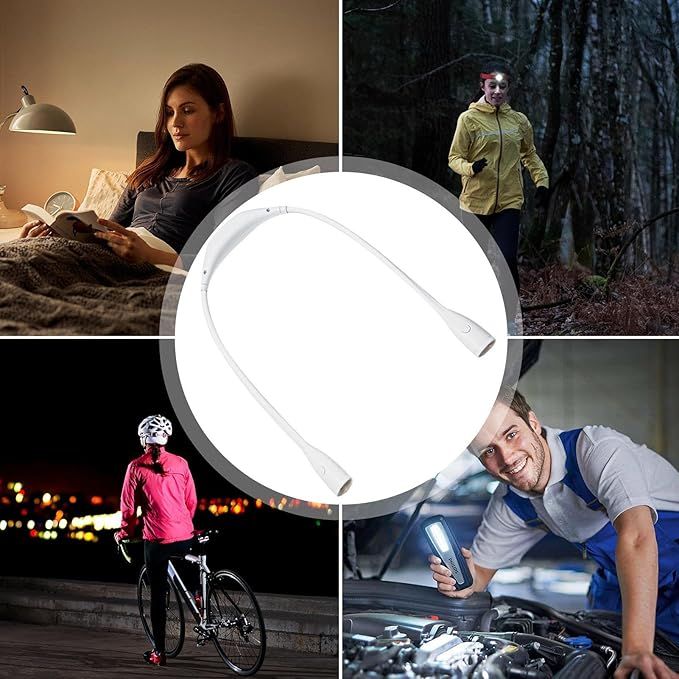 Led Neck Reading Light Hands Free Neck Night Lamp with 3 Brightness Levels