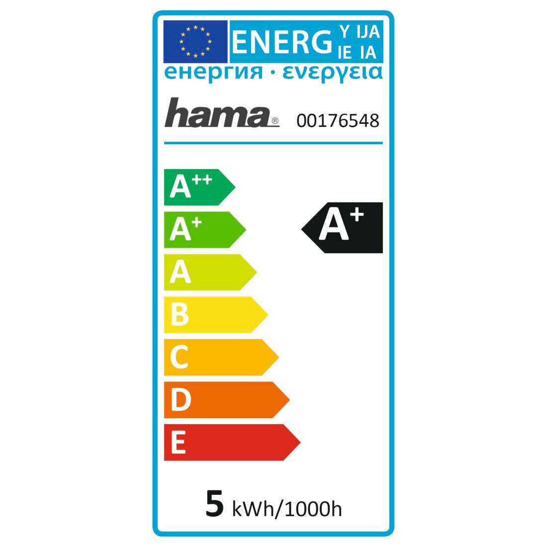 Hama176548 WiFi-LED Light, GU10, 4.5W, RGB, can be dimmed