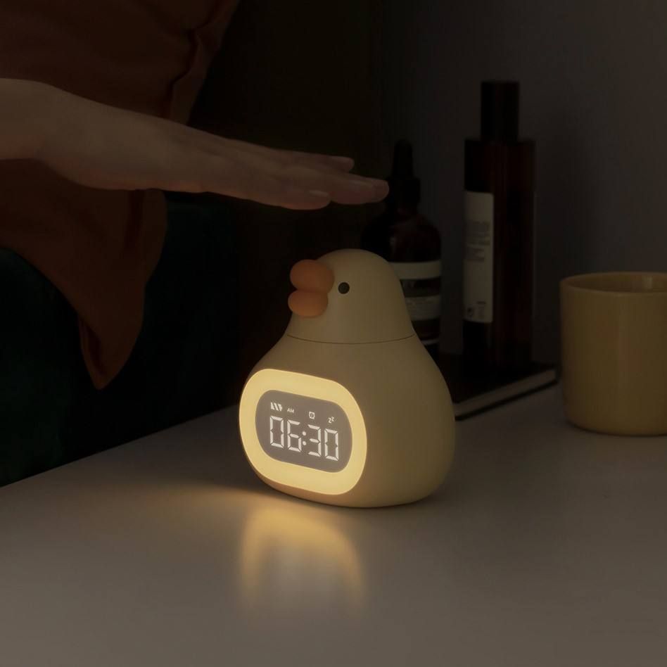 Generic Goose Digital Alarm Clock Sleep Training Alarm Clock Rechargeable Alarm Clock for Kids