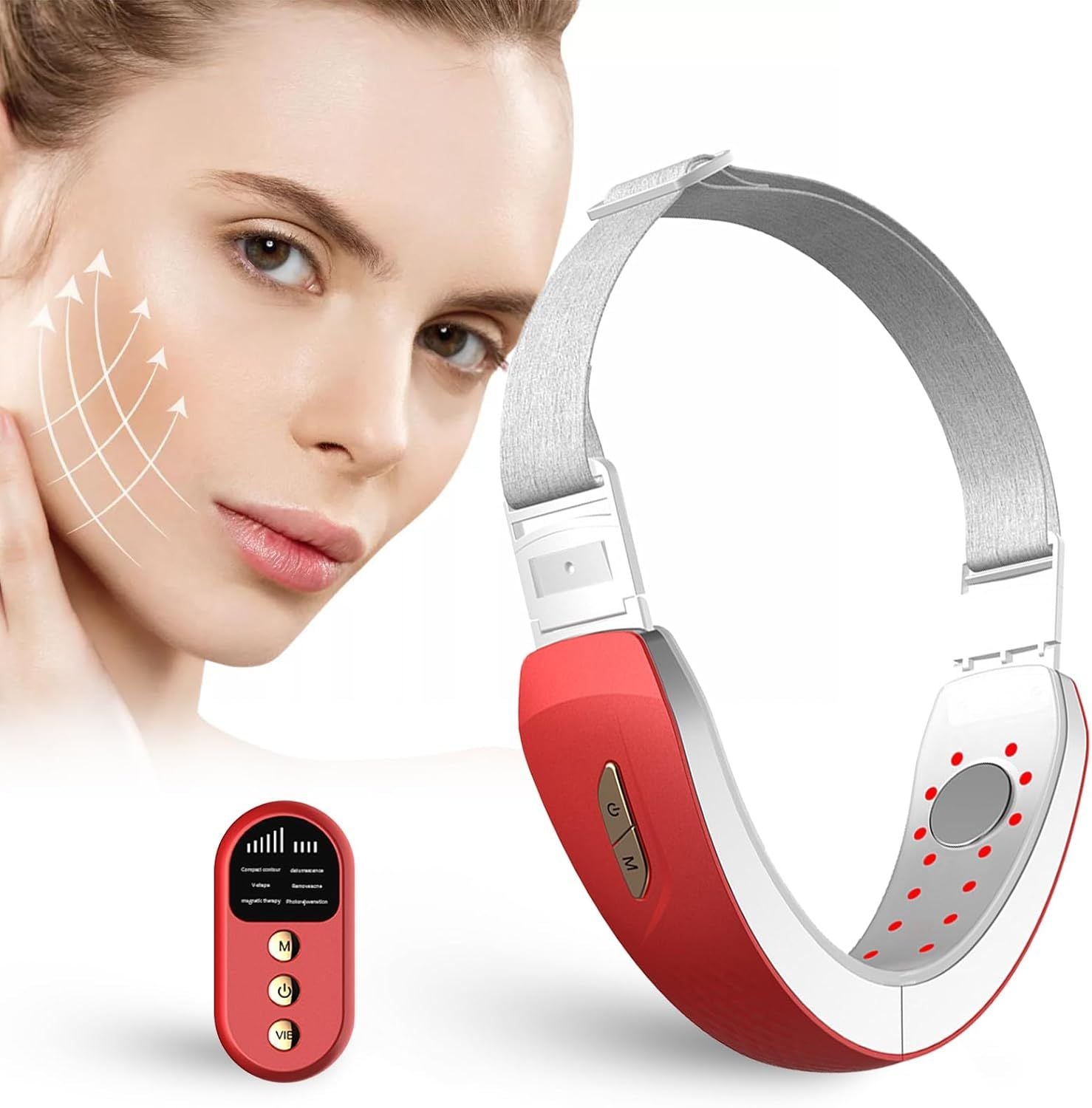 Electric V Face Shaping Massager Intelligent Face Lifting Belt Machine EMS Facelifting Device