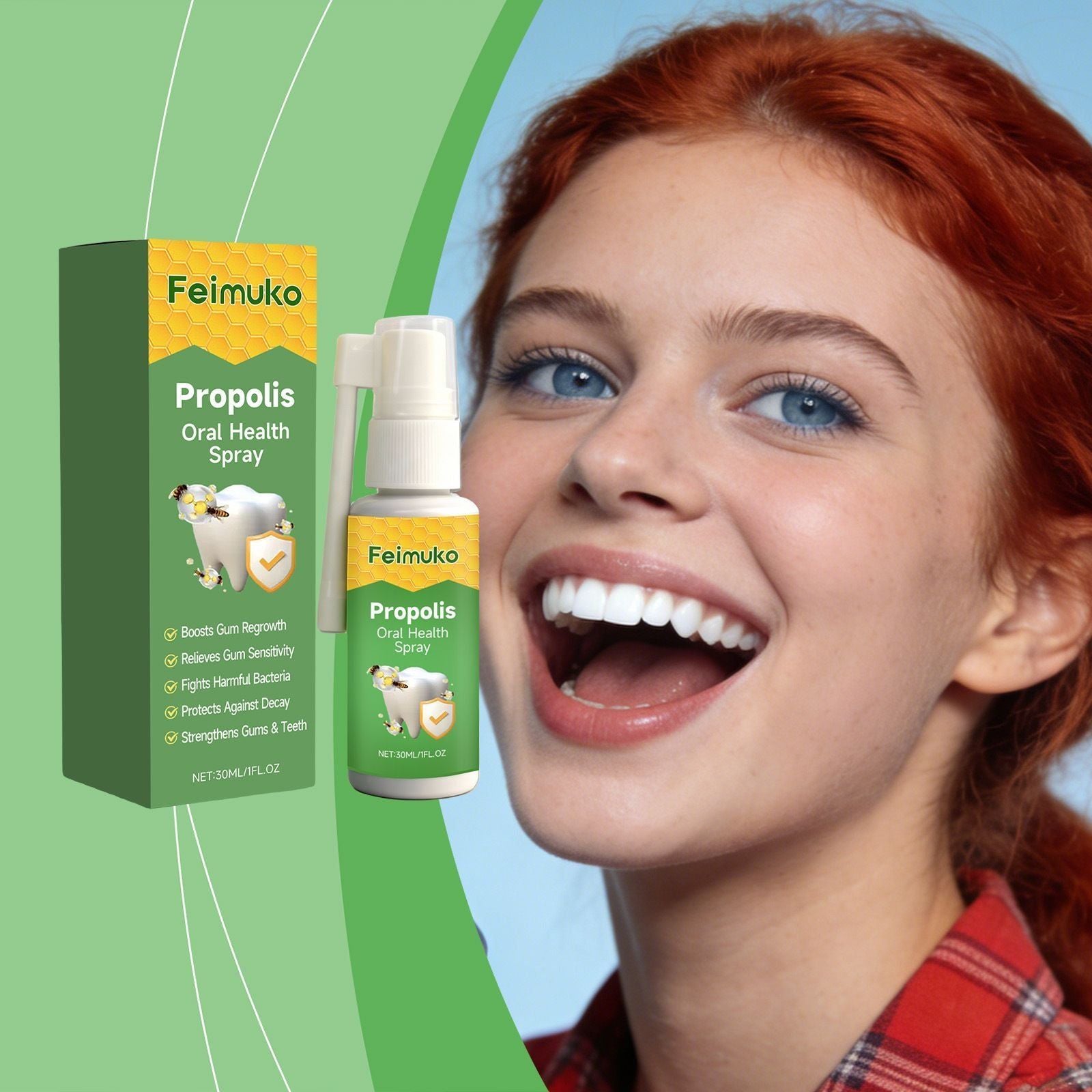 Propolis Oral Care Spray Fresh Breath Mouth Spray 30ml