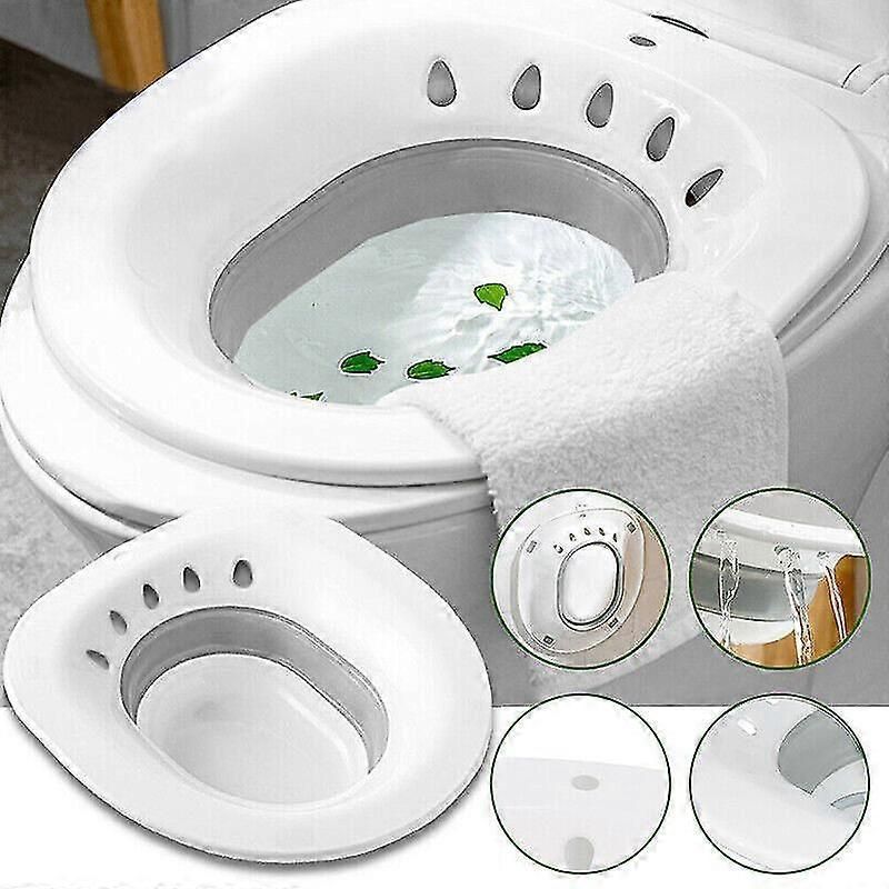 Portable Sitz Bath Toilet Bidet Tub Hemorrhoid Therapy For Pregnant Women Kit