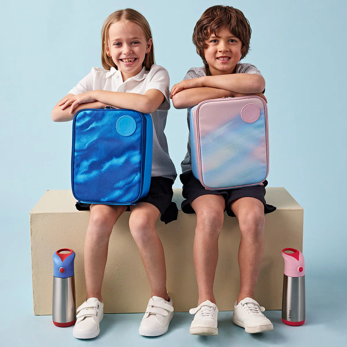 b.box Insulated Drink Bottle 500ml – Blue Blaze