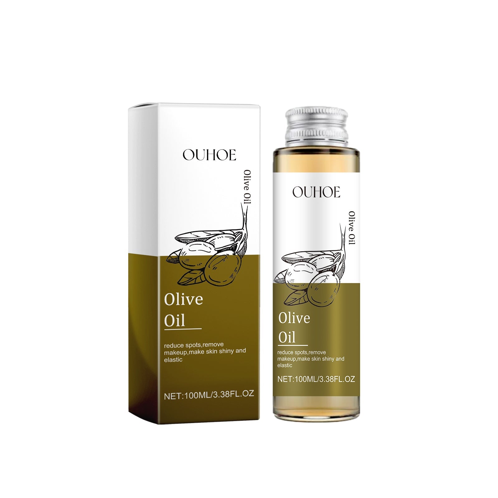 Olive Oil Body Massage Treatment for Skin Brightening and Hair Nourishment, Natural Moisturizer ,100ml