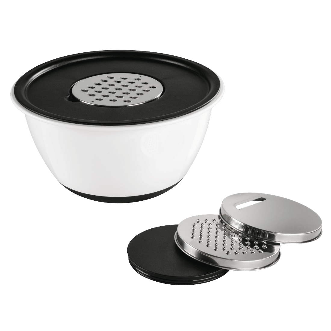 XAVAX 111561 Bowl with Exchangeable Stainless Steel Graters, 3.5 l