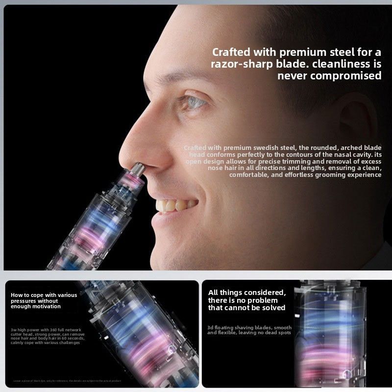 USB Rechargeable Nose Hair Trimmer Kit