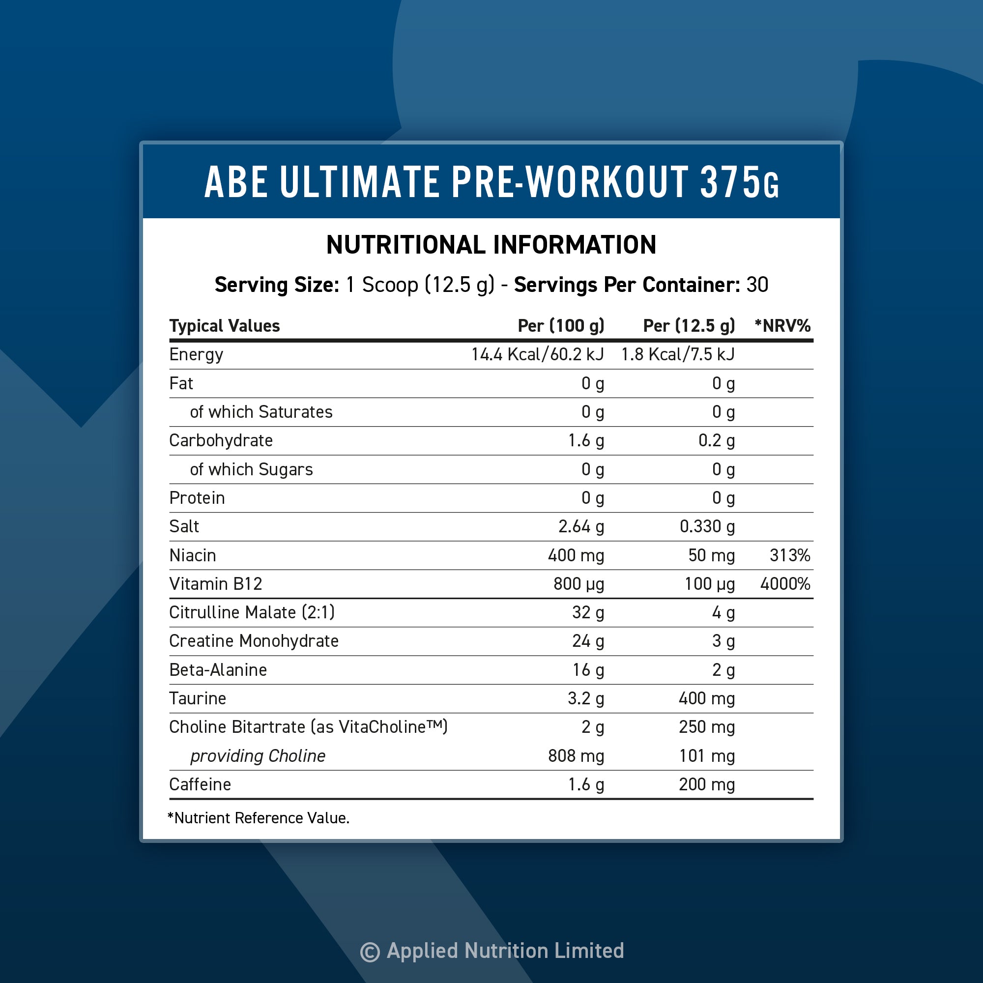 AN ABE UL Pre-workout 375G BADDY BERRY