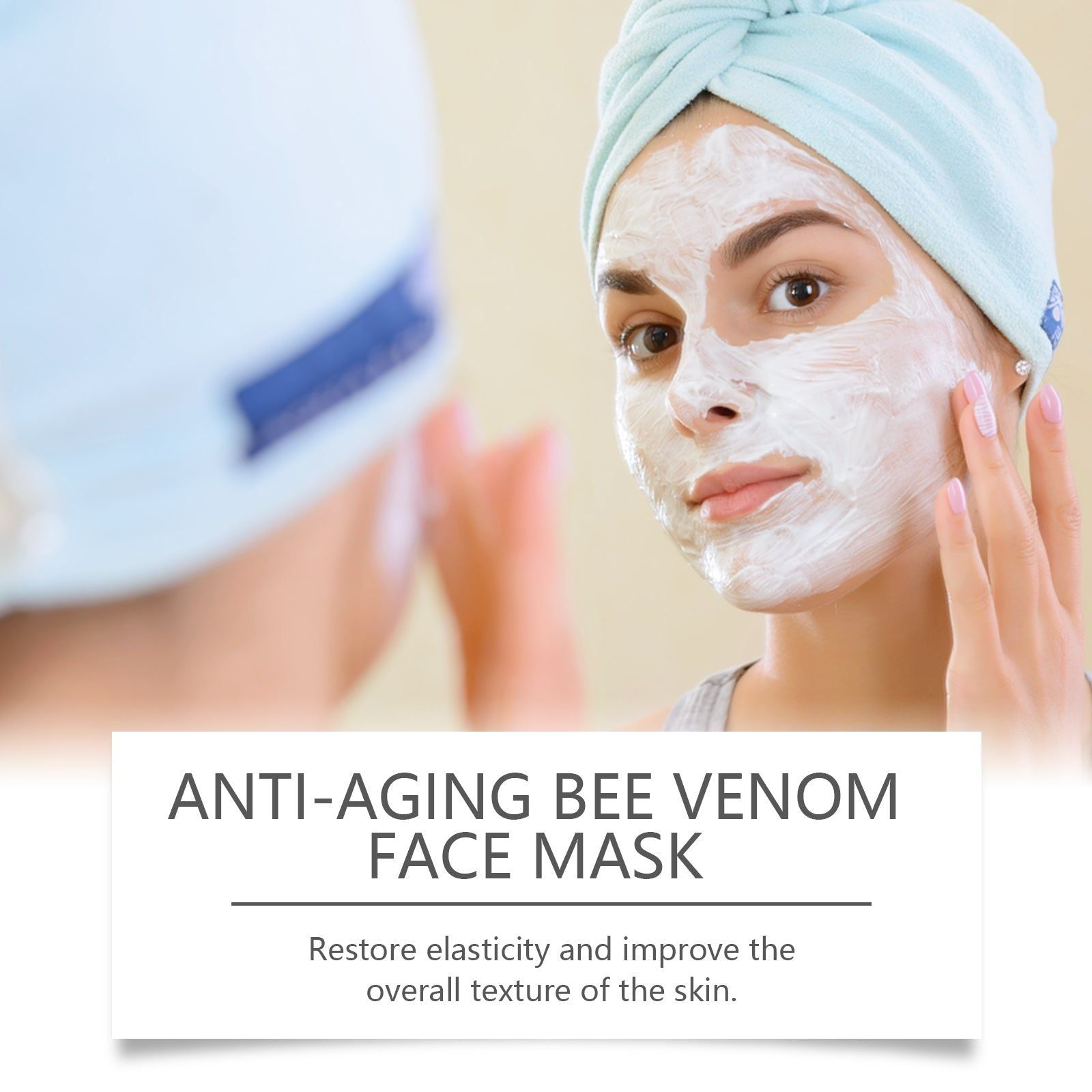 Bee Venom Brightening Mask, Anti-Aging, Moisturizing, Skin Firming, Radiance Boost ,50g
