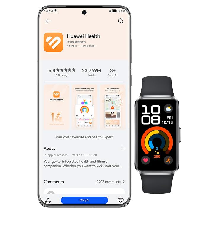 Huawei Band 10 NOR-B19, 1.47" AMOLED Fitness Tracker
