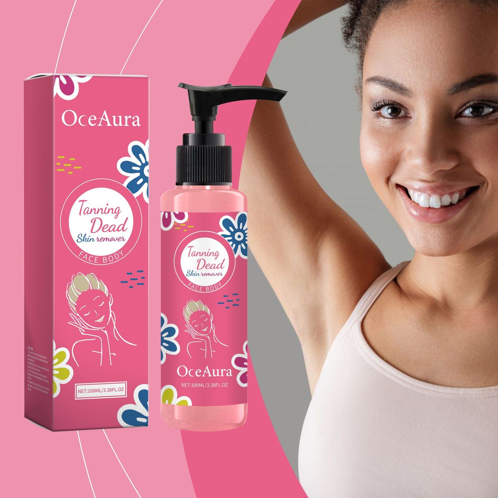 Body Cleansing Exfoliating Gel, Brightening, Gentle, Soft Skin, Natural Glow ,100ml