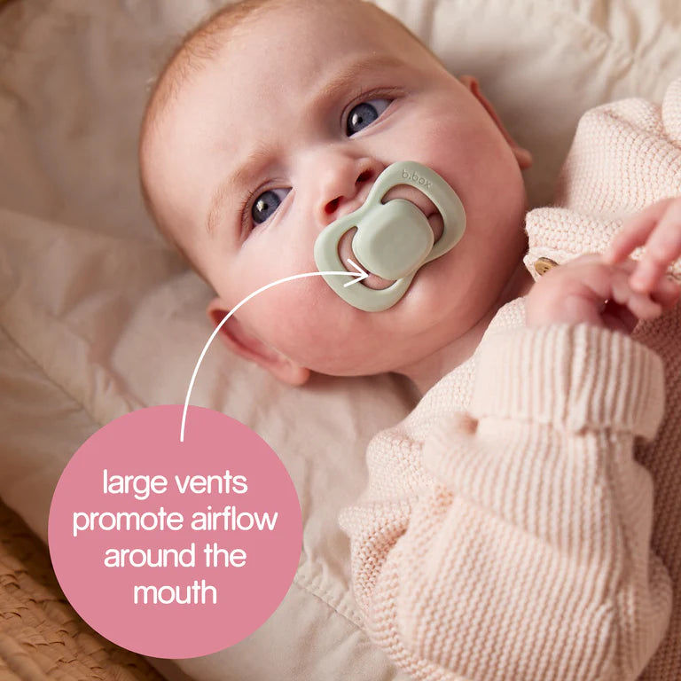 Bbox -Pacifier Silicone 2 Twin Pack -Blush/Latte