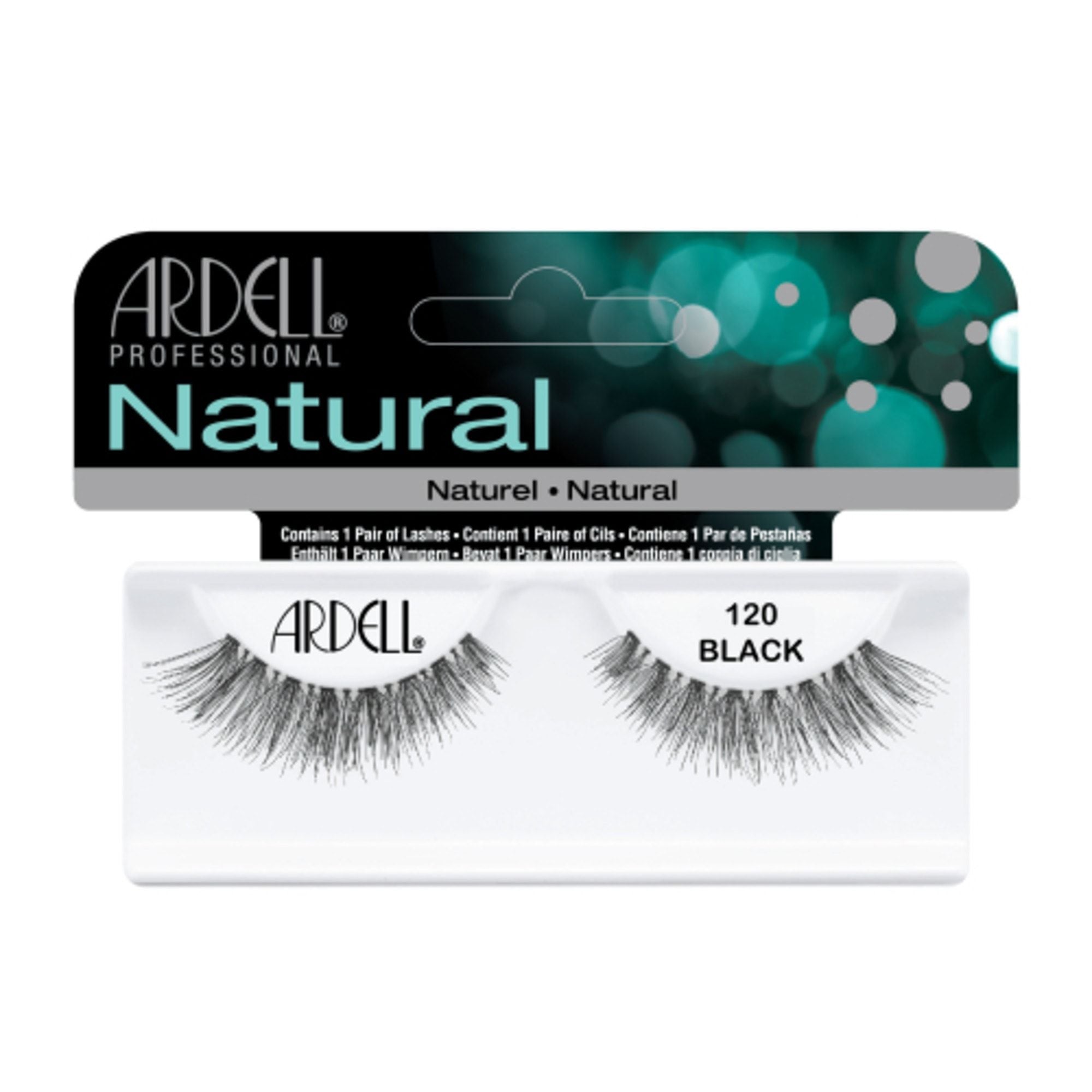 Ardell Natural Lashes, 120- Black Demi, 1 Pair