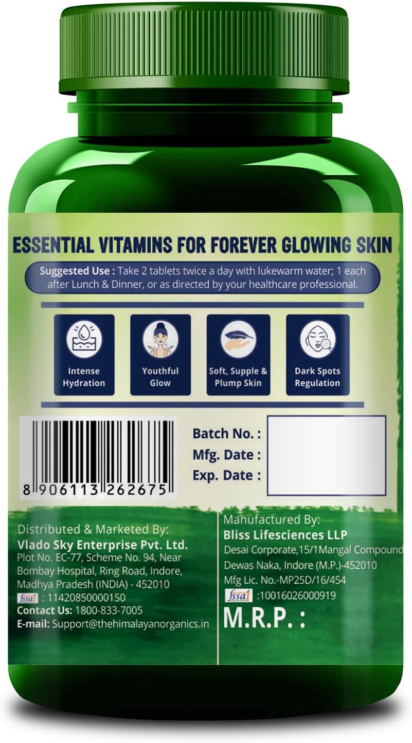 Himalayan Organics Skin Vitamin with Hyaluronic acid 60 tablets