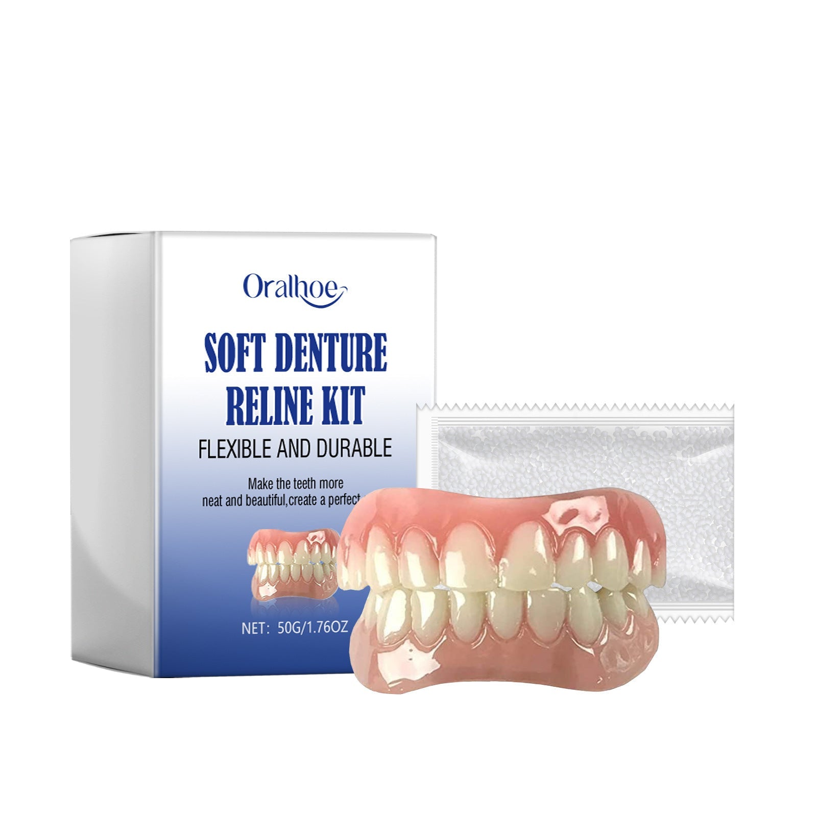 Transform Your Smile with Soft Denture Reline Kit, Easy Tooth Modification ,1set