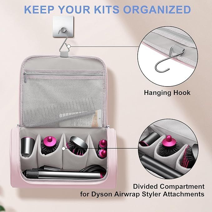 Travel Storage Bag Portable Organizer Case for for Dyson Shark Airwrap Flexstyle