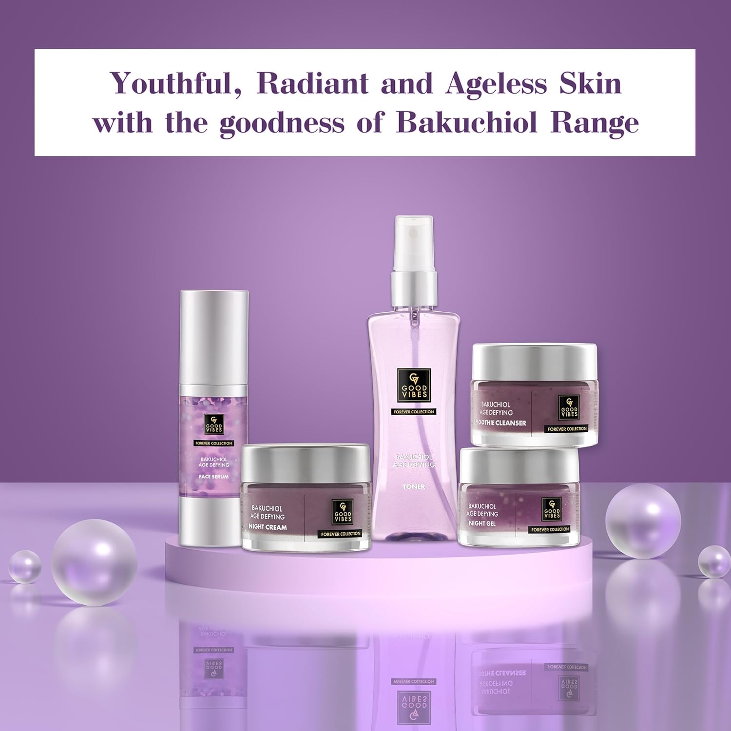 منظف سموذي مقاوم لعلامات التقدم في السن Good Vibes Bakuchiol 45 جم