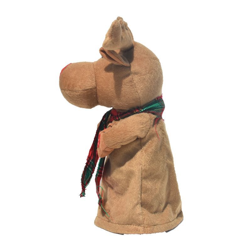 Singing Dancing Reindeer Plush Toy Christmas Party Ornament Stuffed Animal