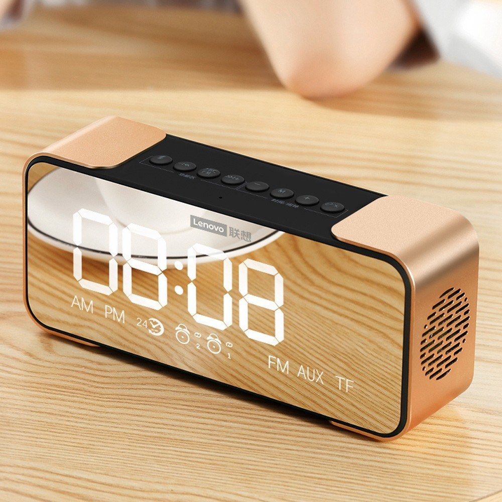 BT Speaker Radio Alarm DIY Ringtone One-Click Snooze BT Call Speaker