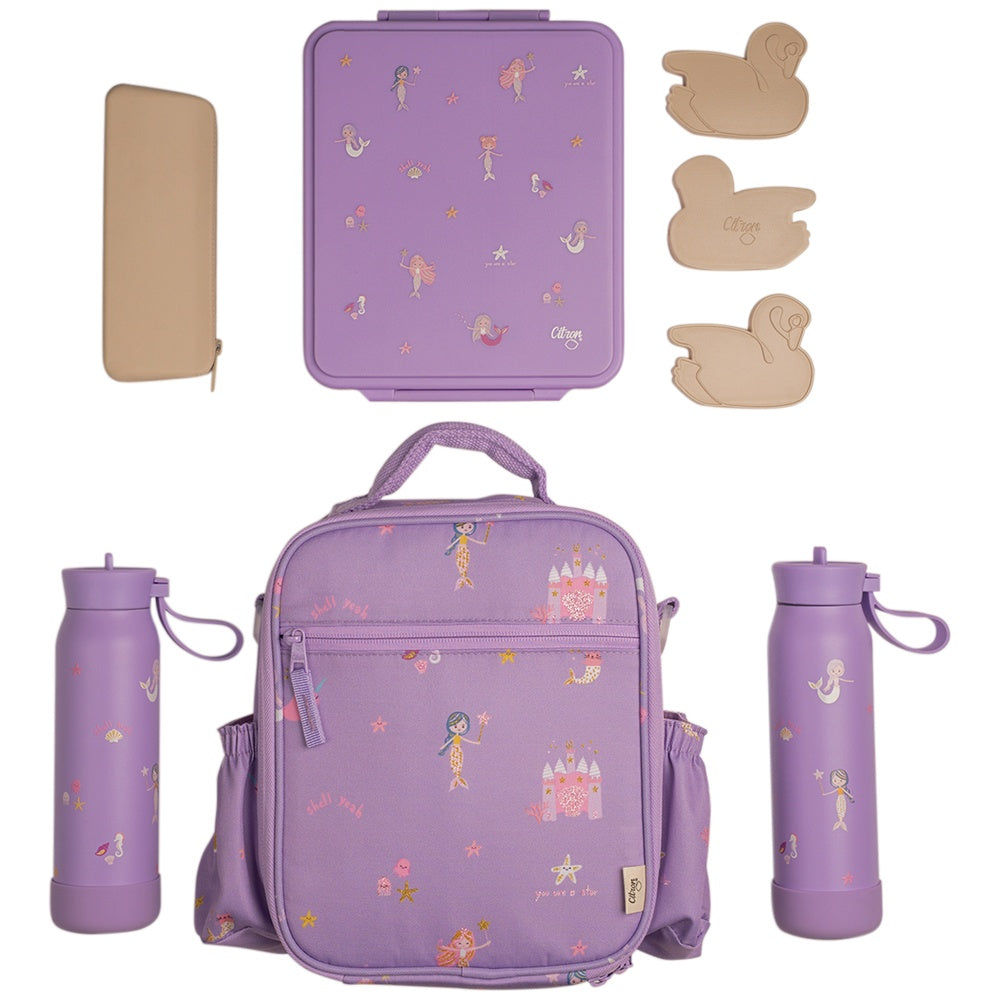 Citron Insulated Lunchbag Backpack - Mermaid