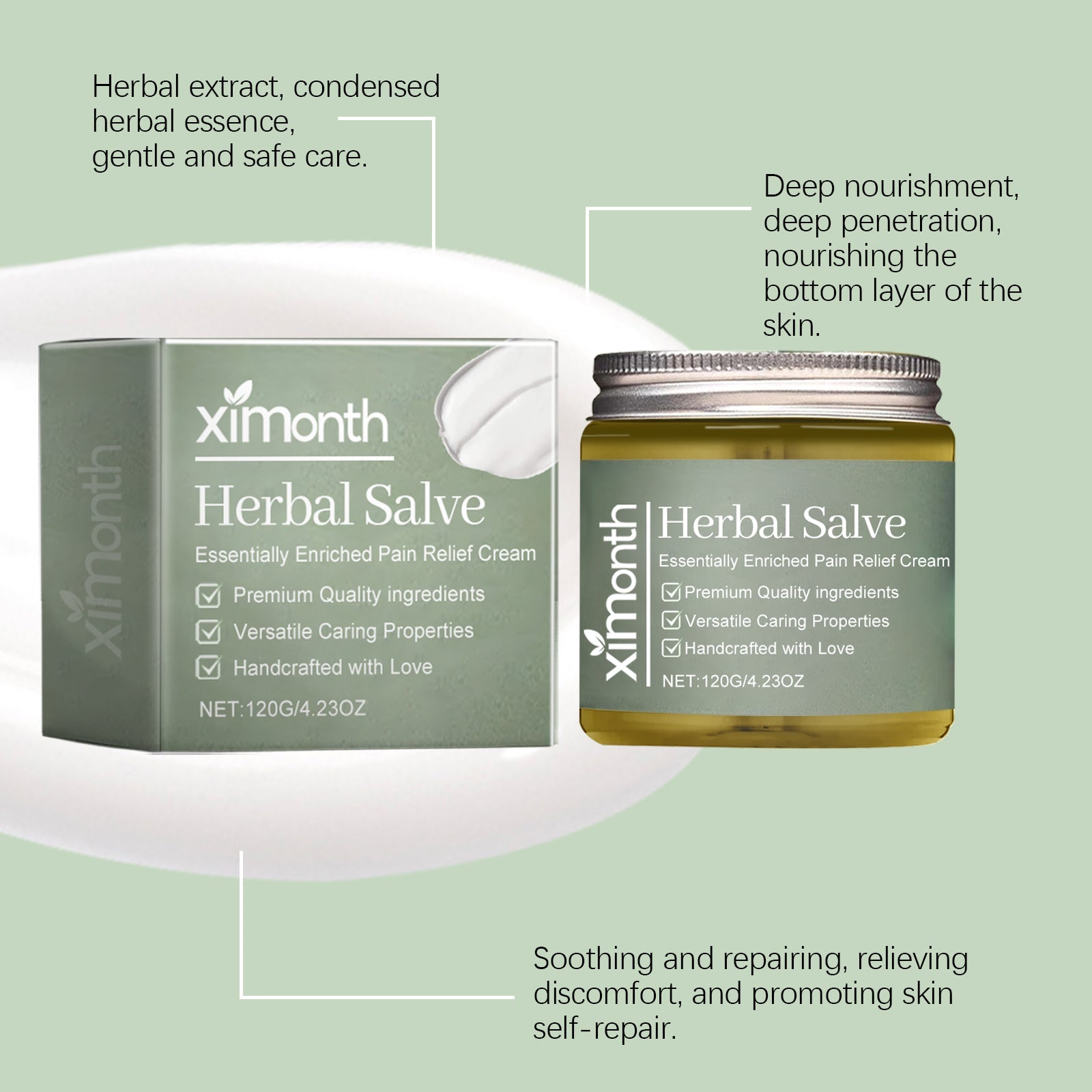 Joint Care Massage Ointment, Herbal Pain Relief for Sore Joints, Muscles ,120g