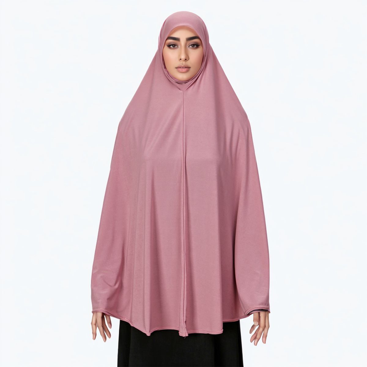 White Chiffon Instant Hijab Jilbab Headscarf for Women