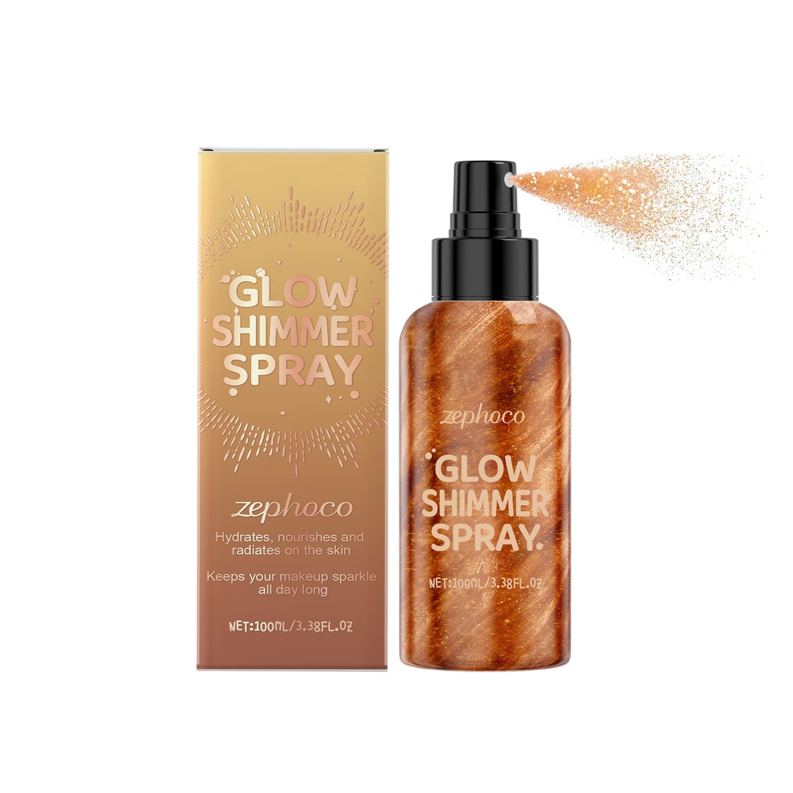 Brighten Up the Body, Long-Lasting Glow, Natural Shine, Moisturizing, Non-Sticky ,100ml
