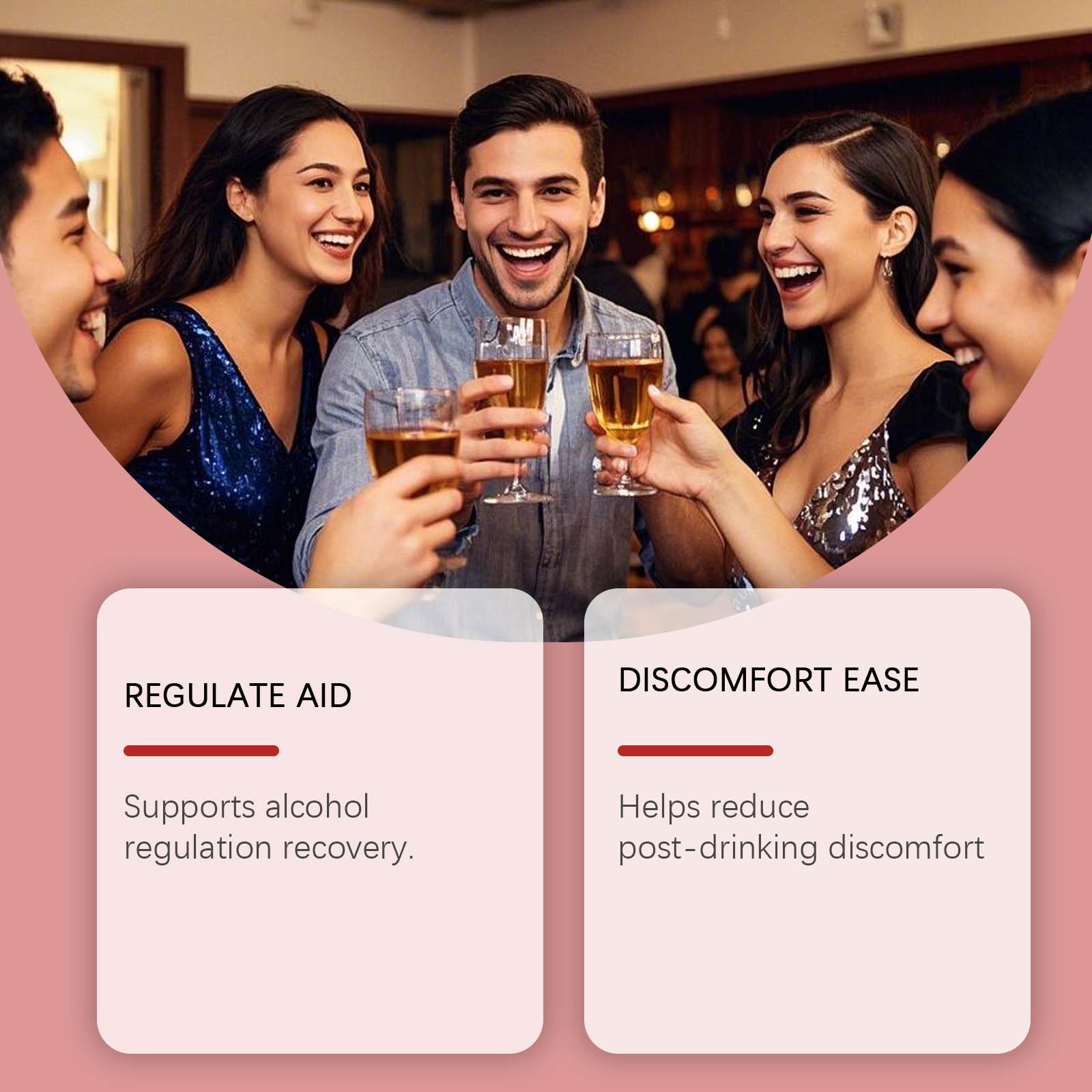 Body Care Patches, Herbal Recovery, Portable, Alcohol Hangover Relief ,6pcs