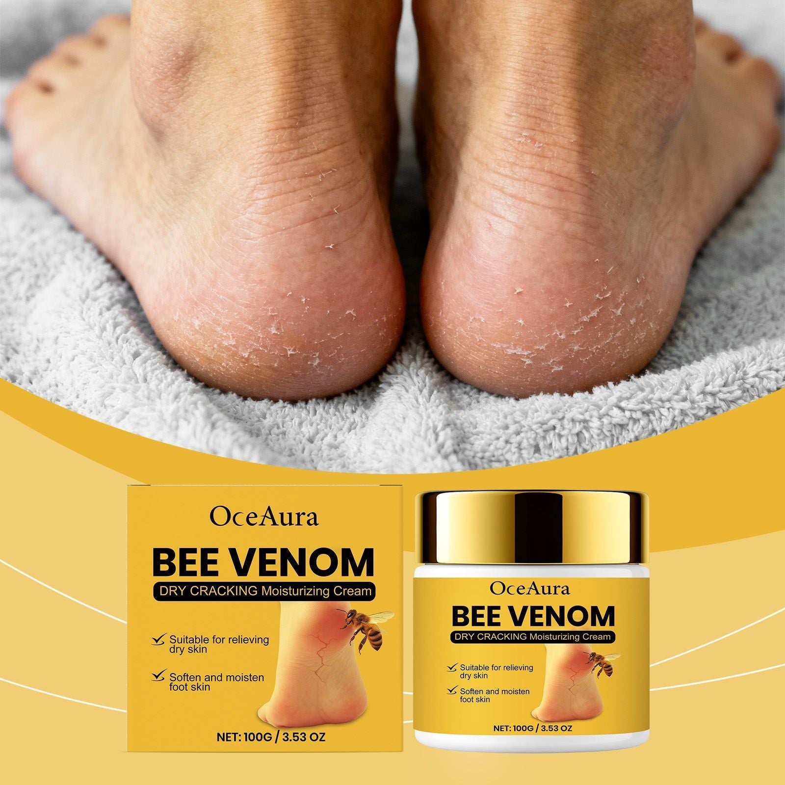 Body Care Moisturizing Cream for Dry Heels, Smooth, Hydrated Skin ,100g