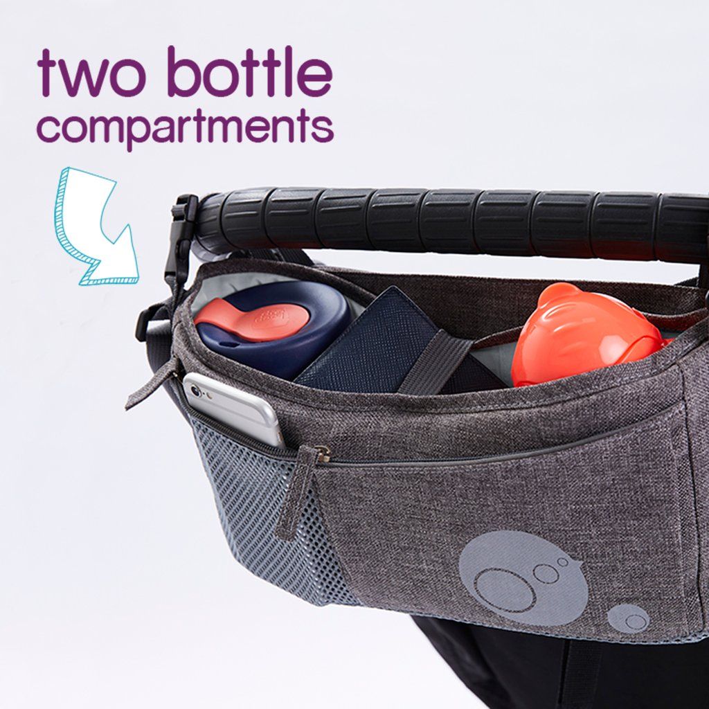Grey Stroller Organizer