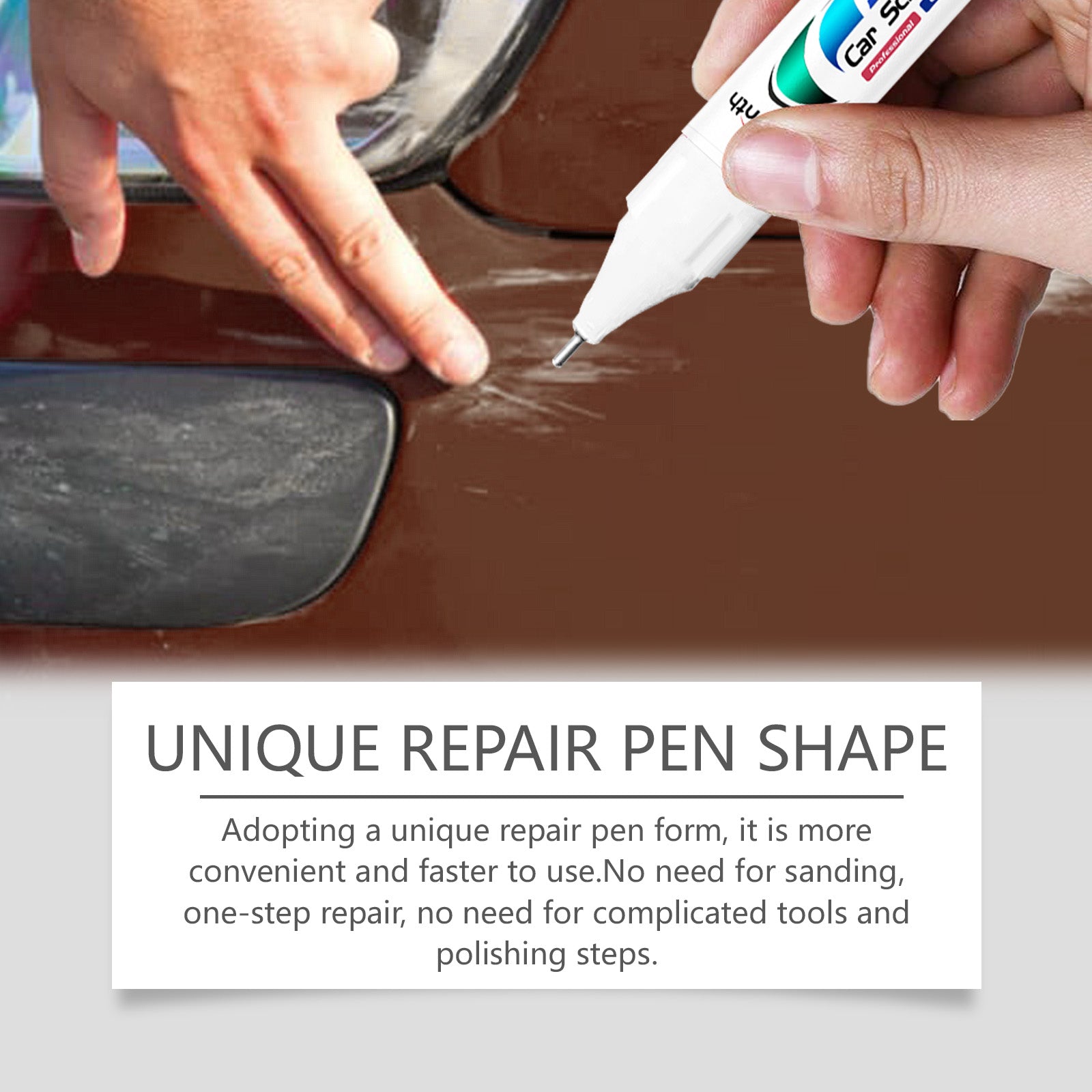 Car Scratch Repair Pen, Easy DIY Scratch Fix, Restore Car Paint, Fast & Effective ,15ml