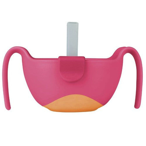 Strawberry Shake Bowl and Straw