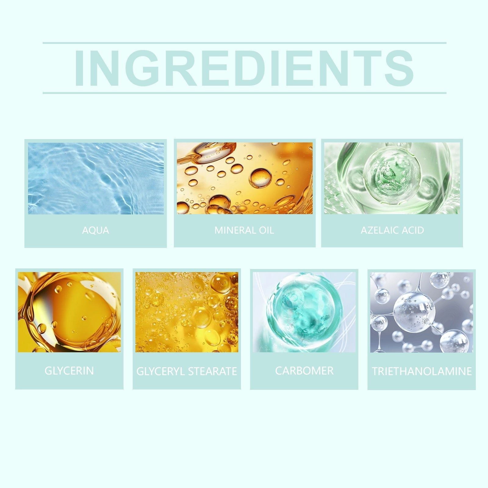 Azelaic Acid Acne Cream, Oil Control, Repair Skin, Gentle Moisturizer, Clear Pores ,30g
