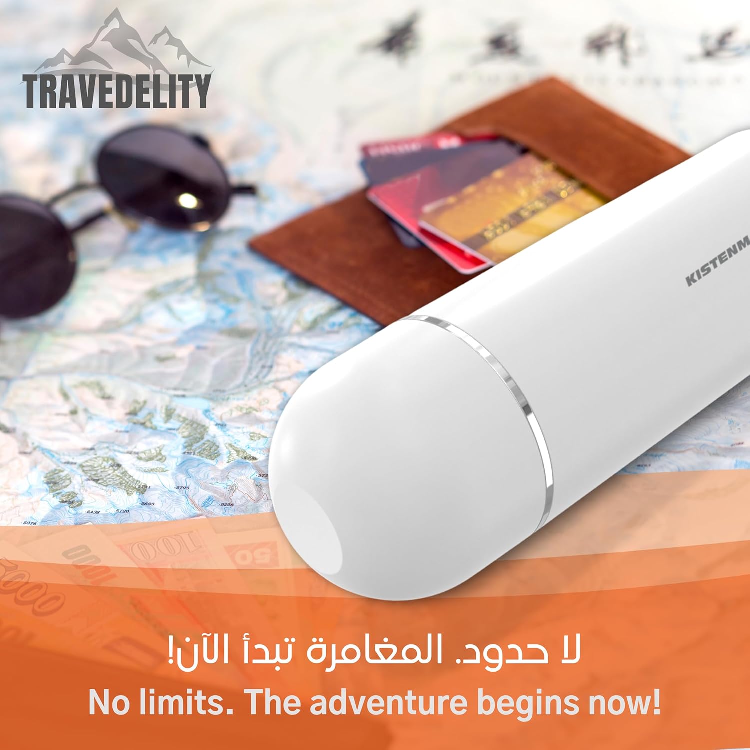 KISTENMACHER TRAVEDELITY, Portable Bidet Sprayer, white, for outdoor, camping trips or traveling