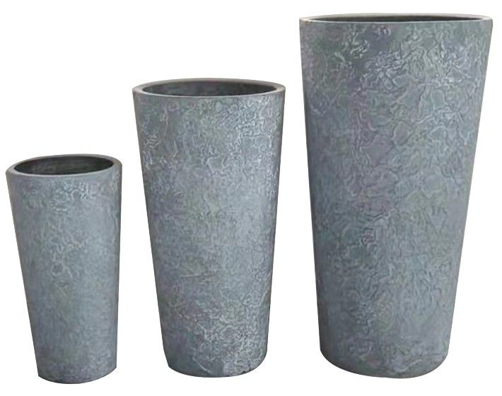 30x57cm Tall Textured Fiberclay Planter #KD-095