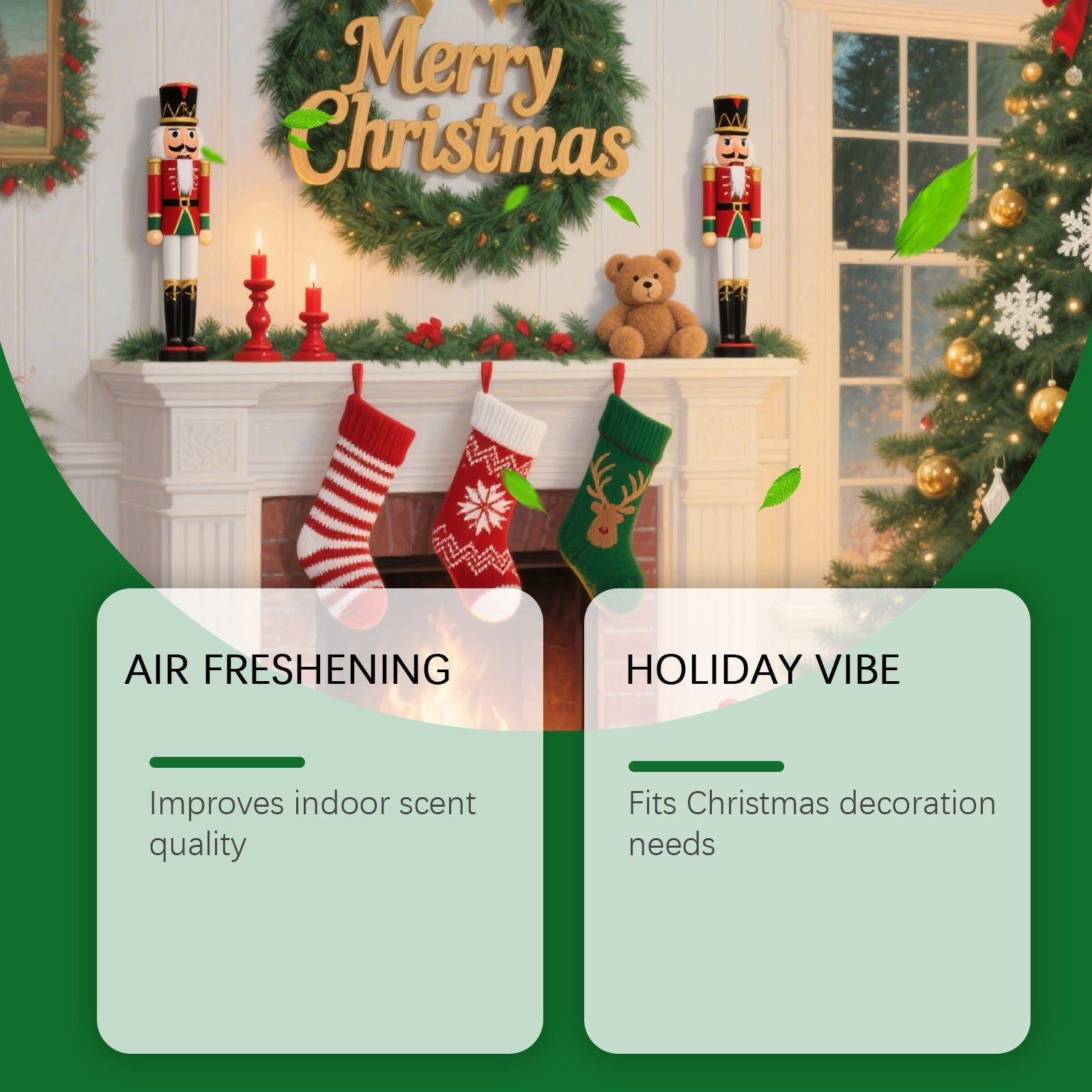 Christmas Essential Oil, Fresh Air, Cozy Home Aroma, DIY Scented Candles ,120ml