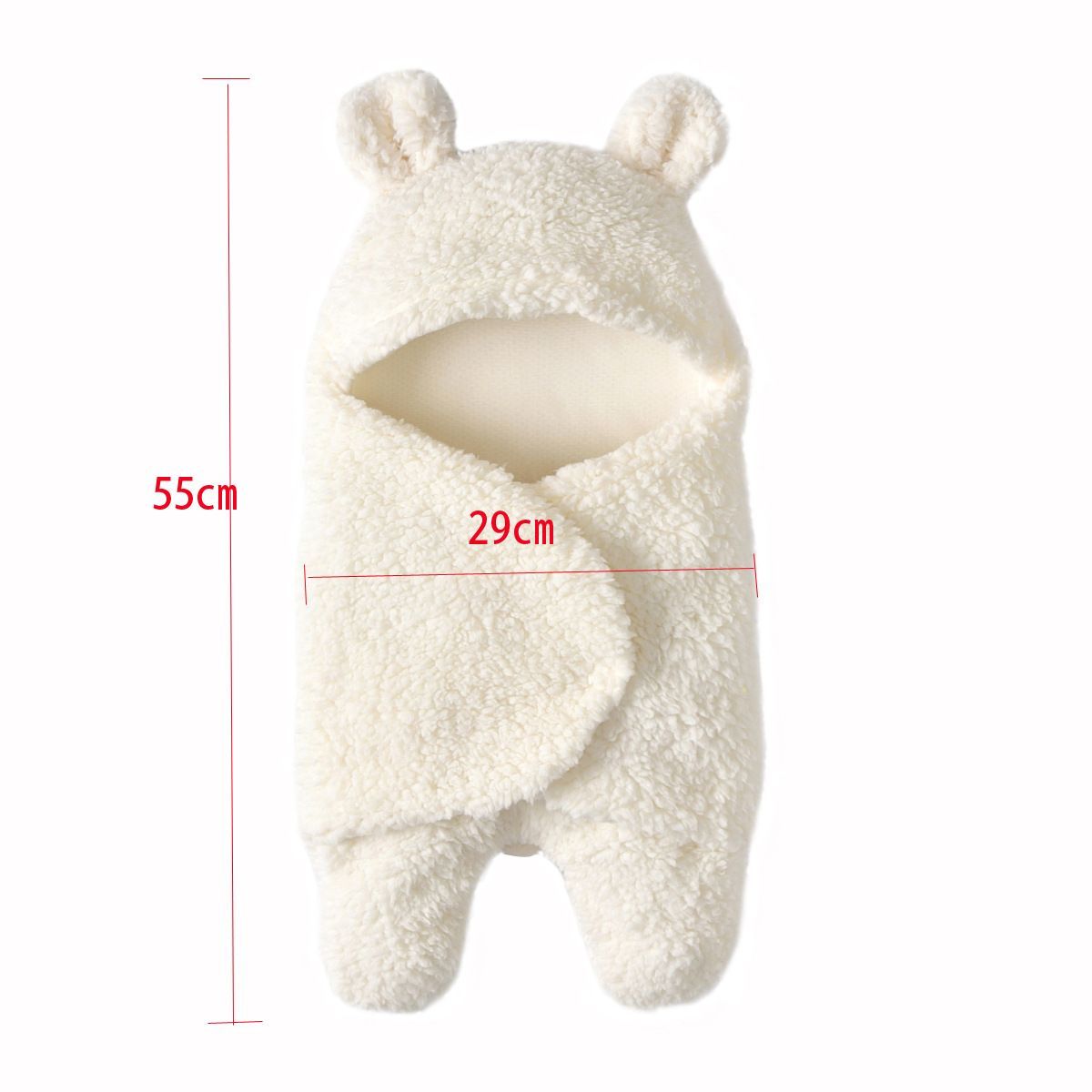 Newborn Baby Sleeping Bag Baby Fleece Blanket Winter Warm Swaddle Wrap Sleeping Sack