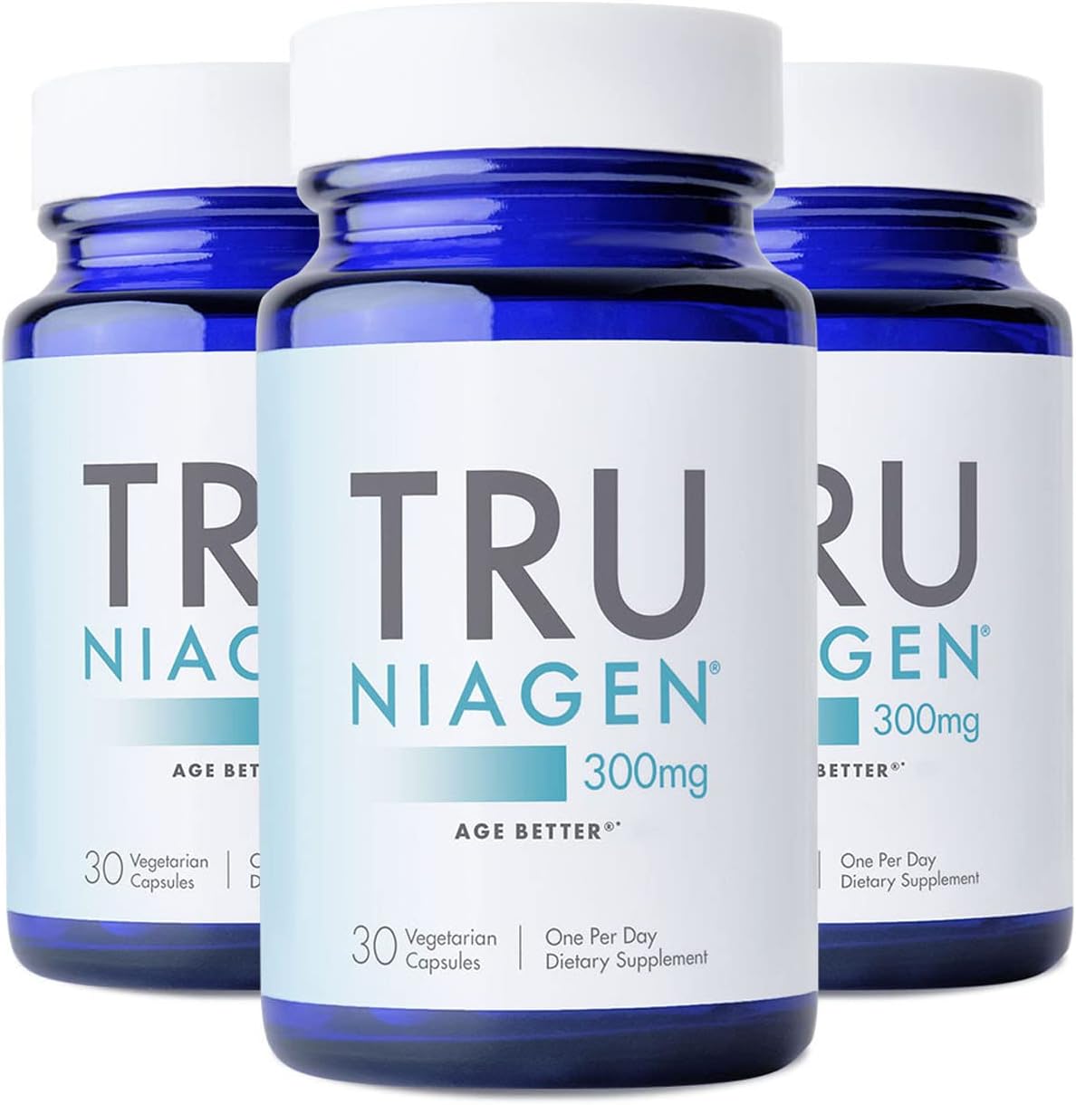 TRU NIAGEN - Patented Nicotinamide Riboside NAD+ Supplement. NR Supports Cellular Energy Metabolism & Repair, Vitality, Healthy Aging of Heart, Brain & Muscle - 30 Servings / 30 Capsules - Pack of 3