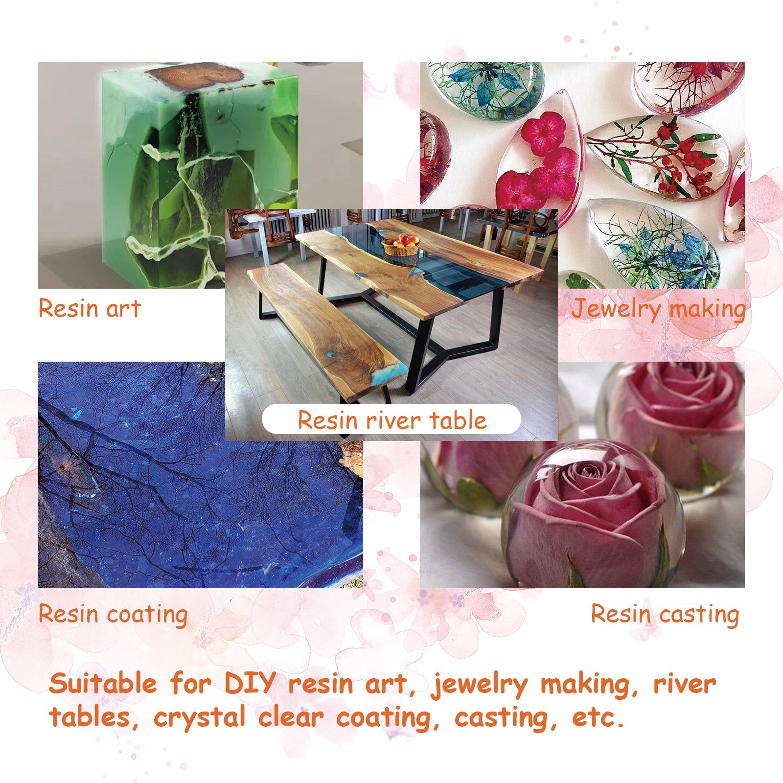 Crystal AB Resin Adhesive, Fast Dry, Bubble-Free, Perfect for DIY Crafts ,1set