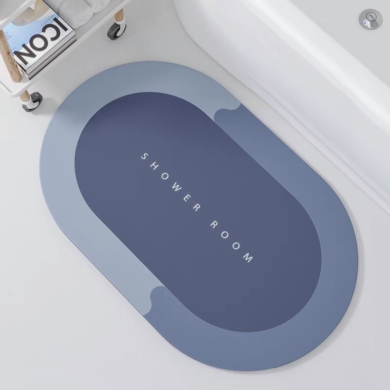 Bath Mat Super Absorbent Floor Mat Quick Drying Bathroom Rug Non Slip Entrance Doormat