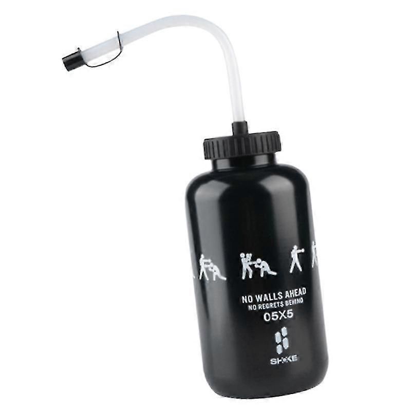 Lacrosse Water Bottle With Long Straw Bpa Free Plastic Goalie Boxing Water Bottle 1 Liter For Spor