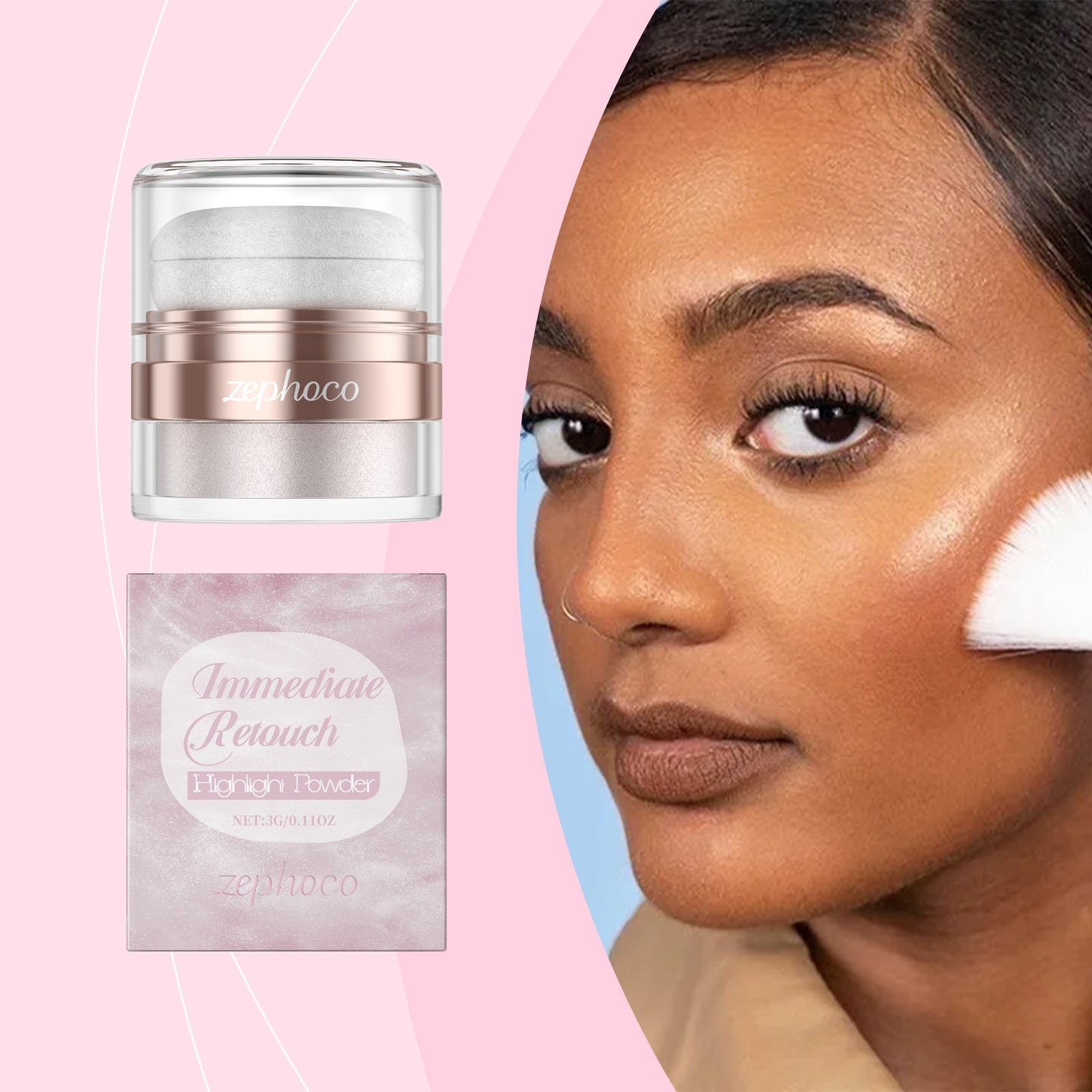 Body Highlighter, Brighten Skin, Long-lasting Glow, Collarbone & Shoulder Shine ,3g