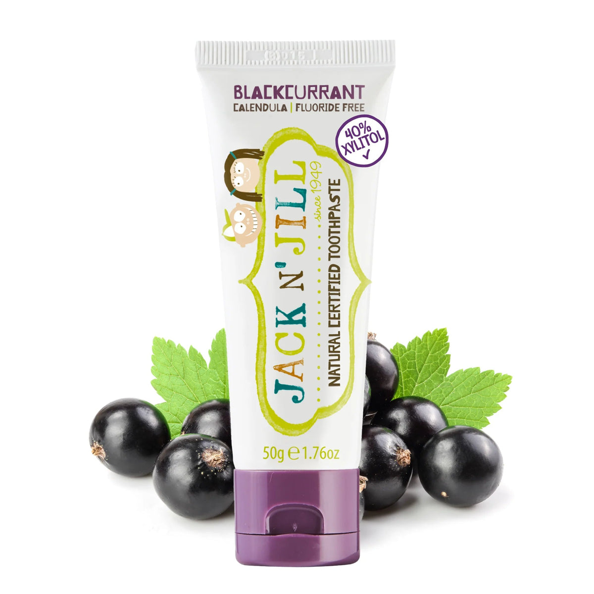 Jack N' Jill Natural Certified Toothpaste - Blackcurrant 50g