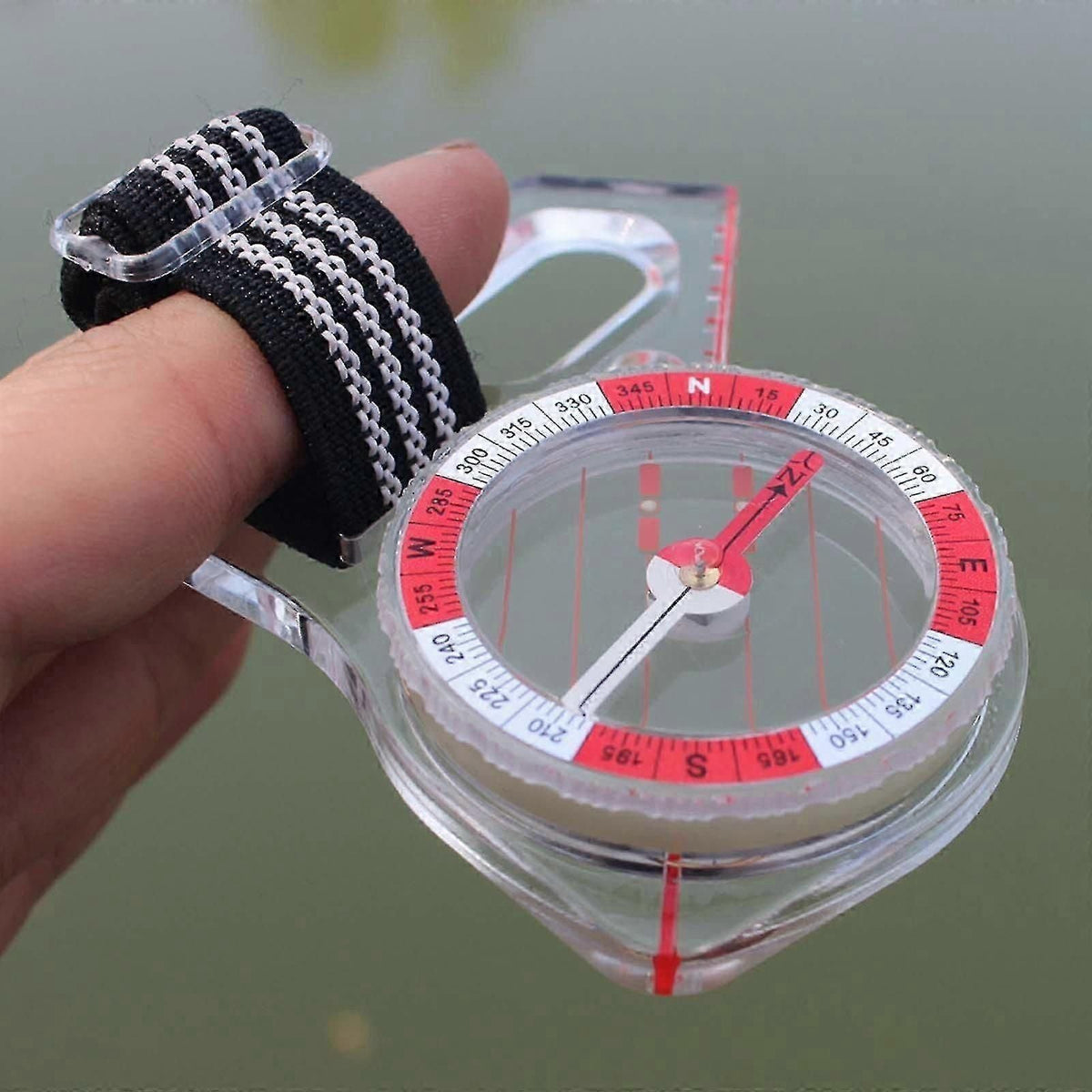 Orienteering Compass With Luminous Pointer for Outdoor Training
