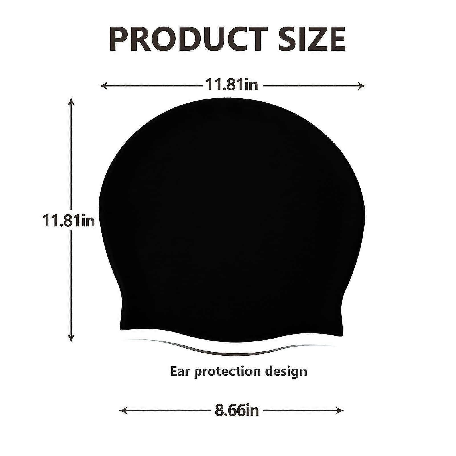 Extra Large Swimming Cap For Long Hair-swimming Hat Women Men zxin