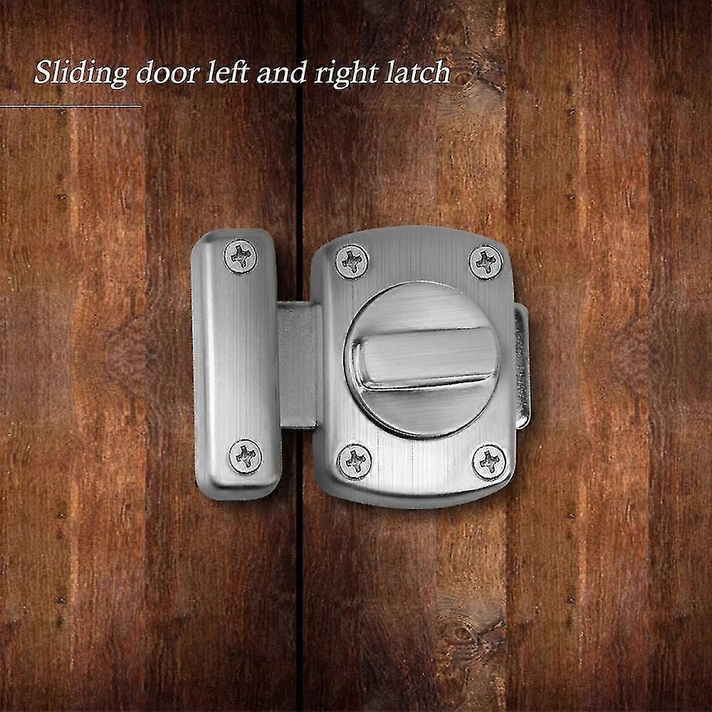 Stainless Steel Door Latch Lock for Bathroom/Cabinet - Anti-Theft Zinc Alloy Bolt for Home & Office Security