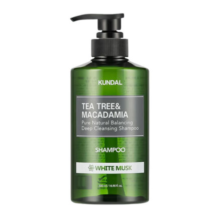 Tea Tree & Macadamia Shampoo For Oily Scalp 500ml -  White Musk