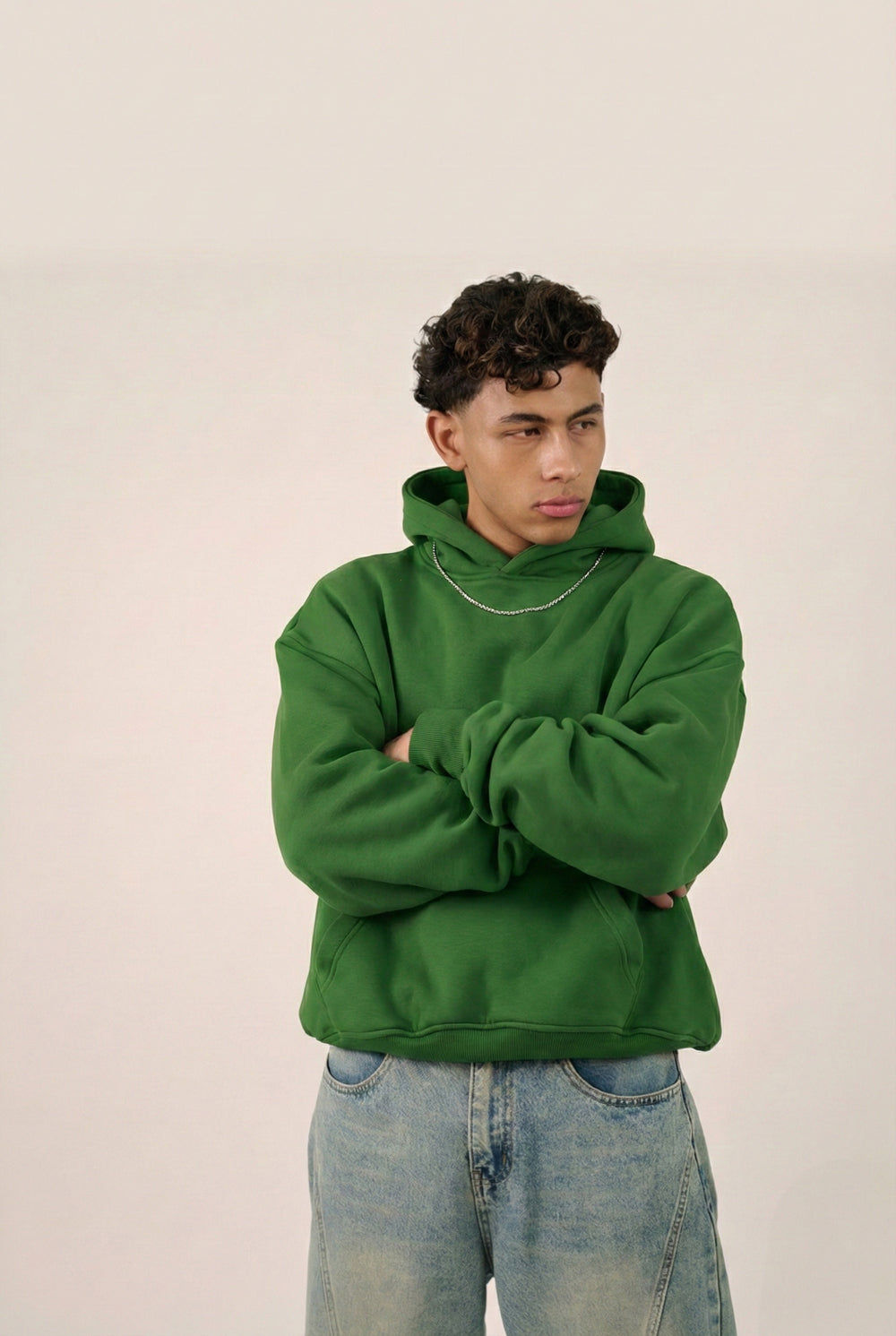 MULU Kids Classic Oversized Hoodie - Green