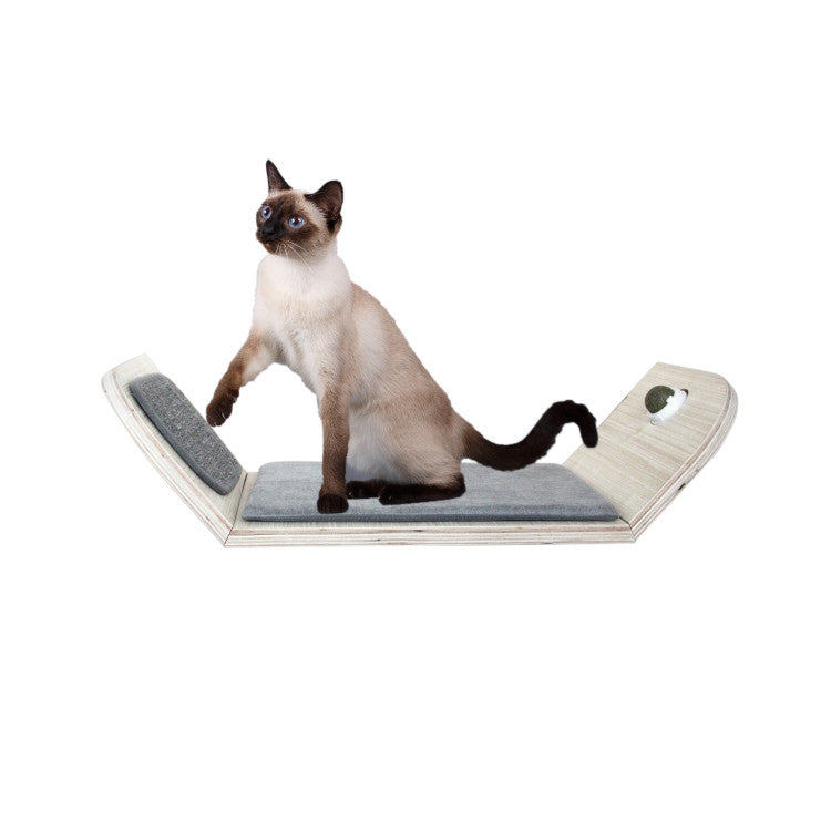 All For Paws Skywalk Scratcher Lounge Bed With Catnip Ball