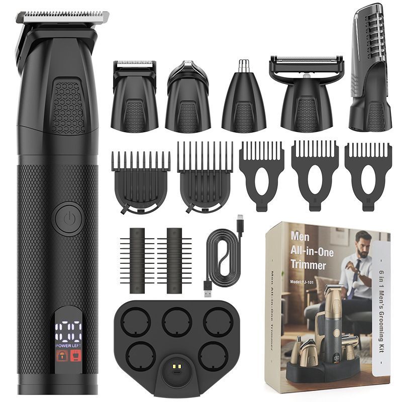 Waterproof 6-in-1 Hair Clipper Kit